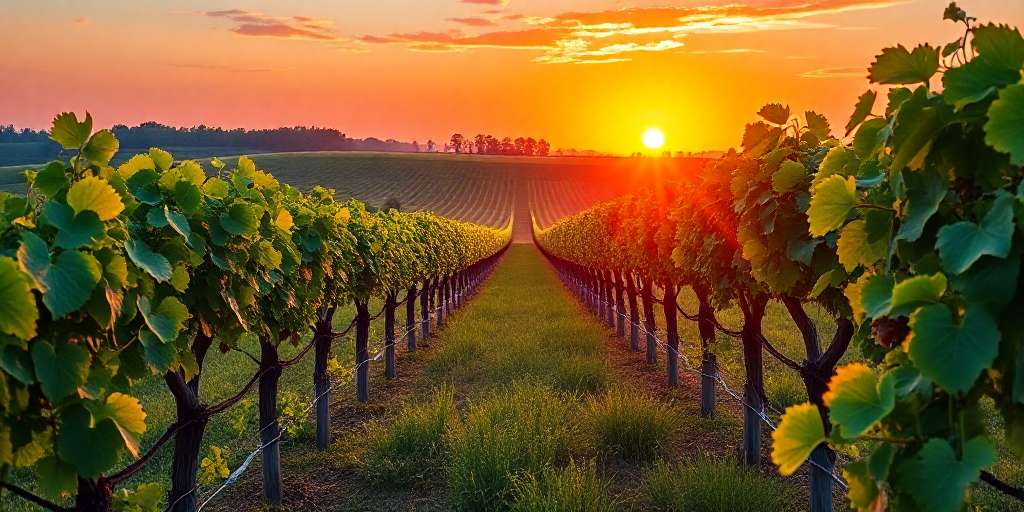 Viñedo Ecológico Atardecer